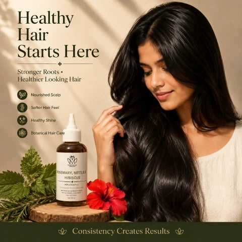 ROSEMARY, NETTLE & HIBISCUS ( hair and scalp oil)