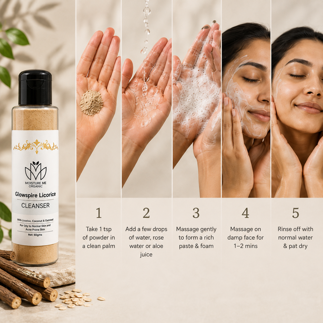 Glowspire Licorice Cleanser - 70g