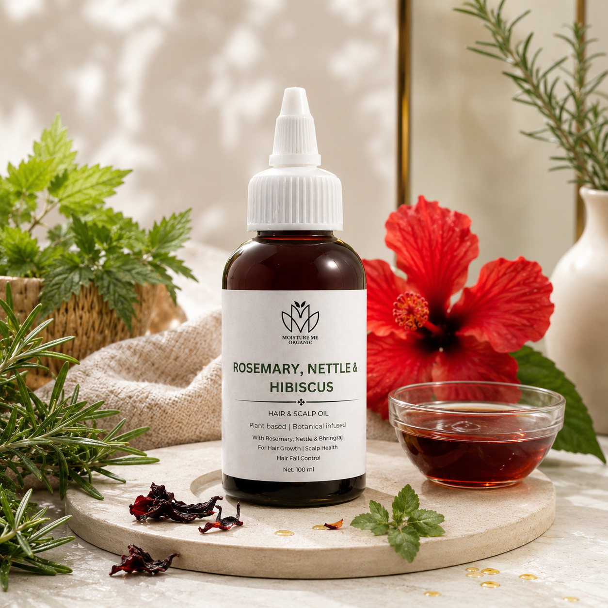 Rosemary, Nettle & Hibiscus ( Hair And Scalp Oil) - 100ml
