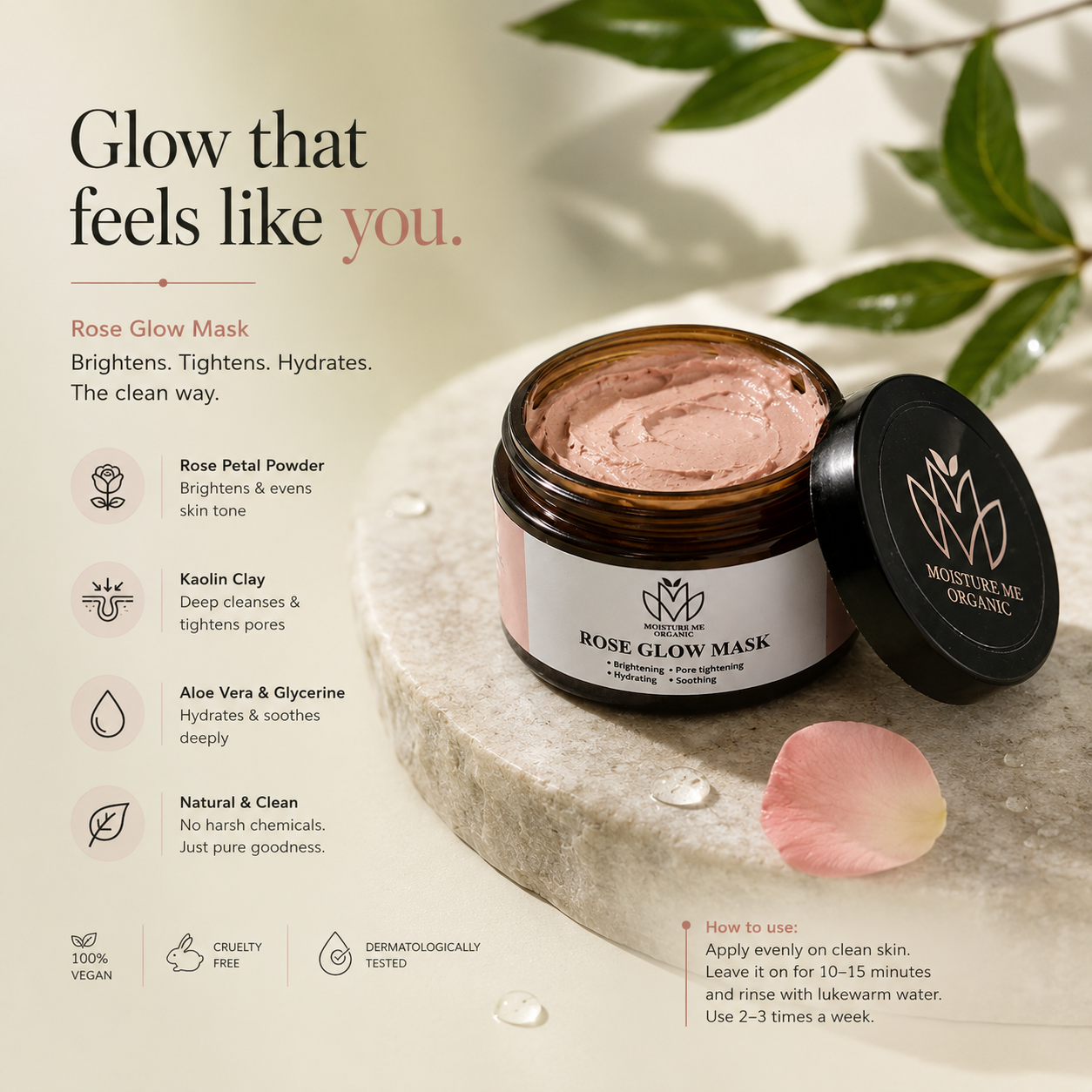 Rose Glow Mask - 50g